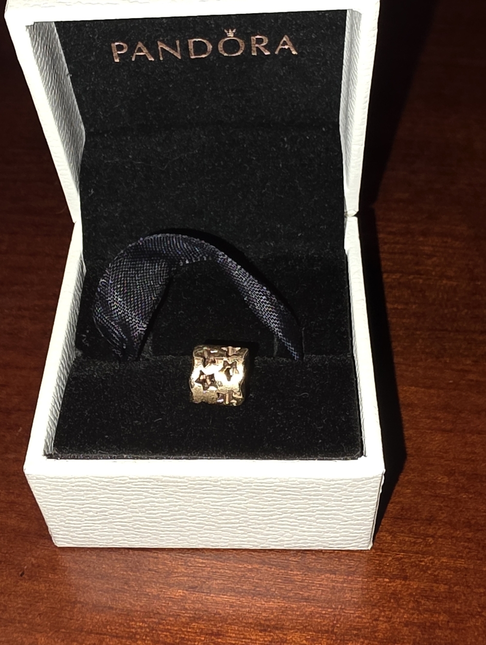 RARE RETIRED PANDORA 14K GOLD SEEING STARS CHARM - 750348 ALE Original